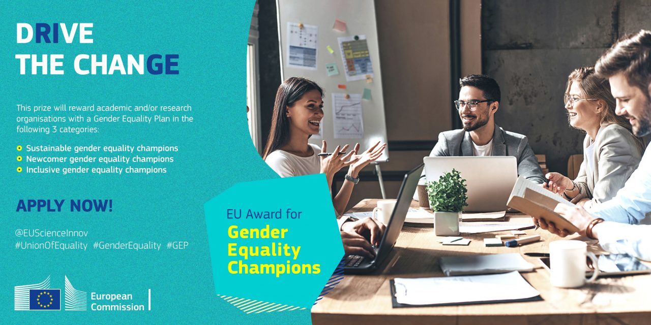 A new EU prize to award Gender Equality Champions in R&I and academia