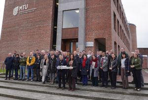 Group photo: Project kick off meeting in Cork with the CBE JU project officer and consortium members