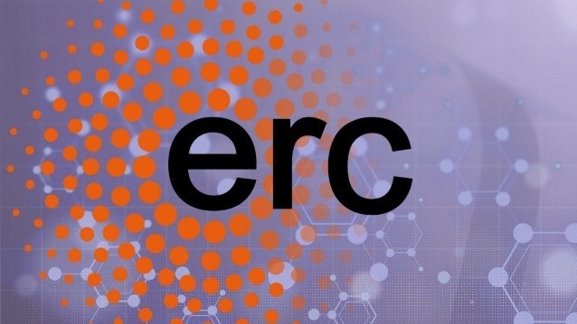 Graphic with the letters ERC